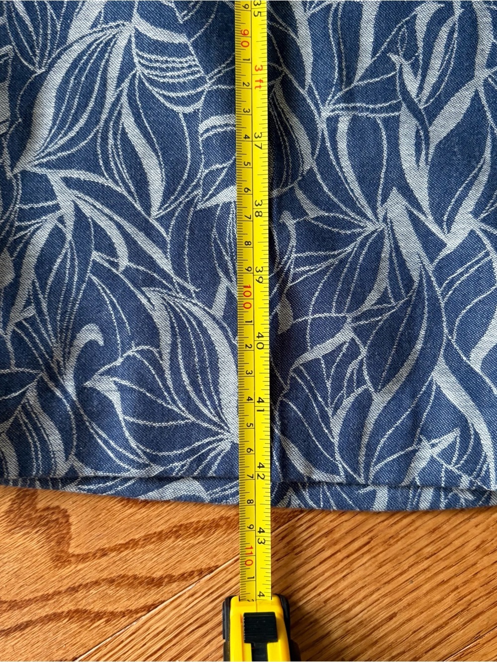 NWT J.McLaughlin Morgan High Rise Wide Leg Pants Denim Leaf Print 4 Coastal Boho - Picture 7 of 13